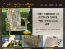 Tablet Screenshot of cedarchairstore.com